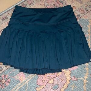 NAVY BLUE GOLD HINGE SKIRT SMALL